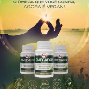 Ômega 3 Omegafor vegan saúde e bem estar